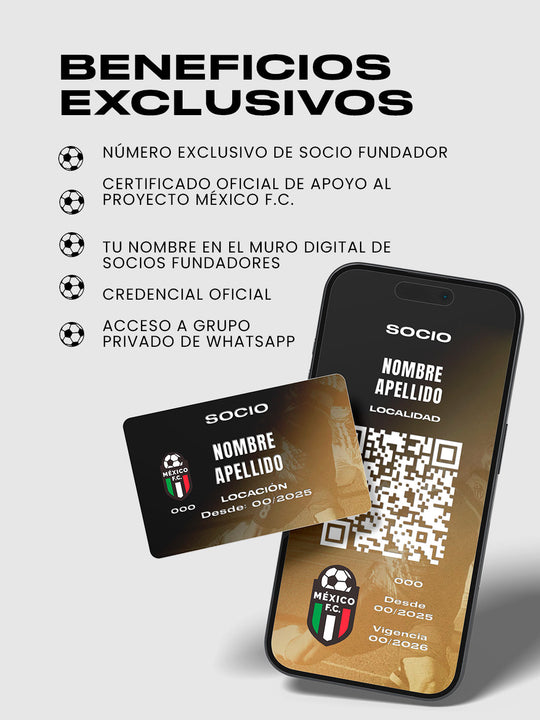 Membresía Socio Fundador - México F.C.