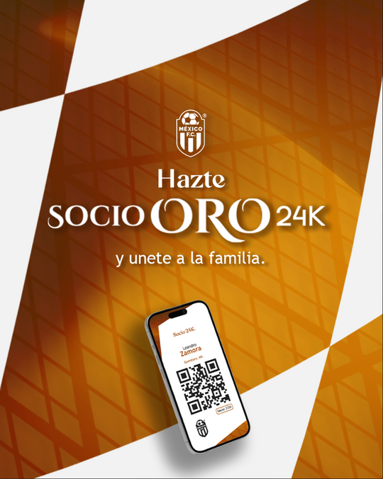 Membresía Socio ORO 24k - México F.C.